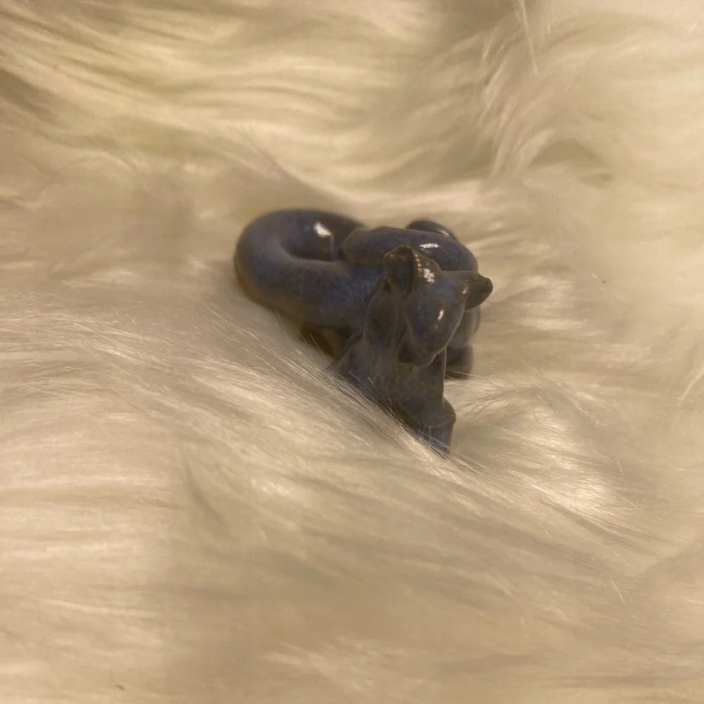 Pottery Studio Art Snake Figurine Handcrafted UnMarked‎ From an Estate Sale
